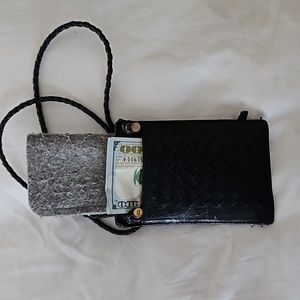 Bottega Venetta leather hanging phone/ glass/wallet.#glasscase #wallet
